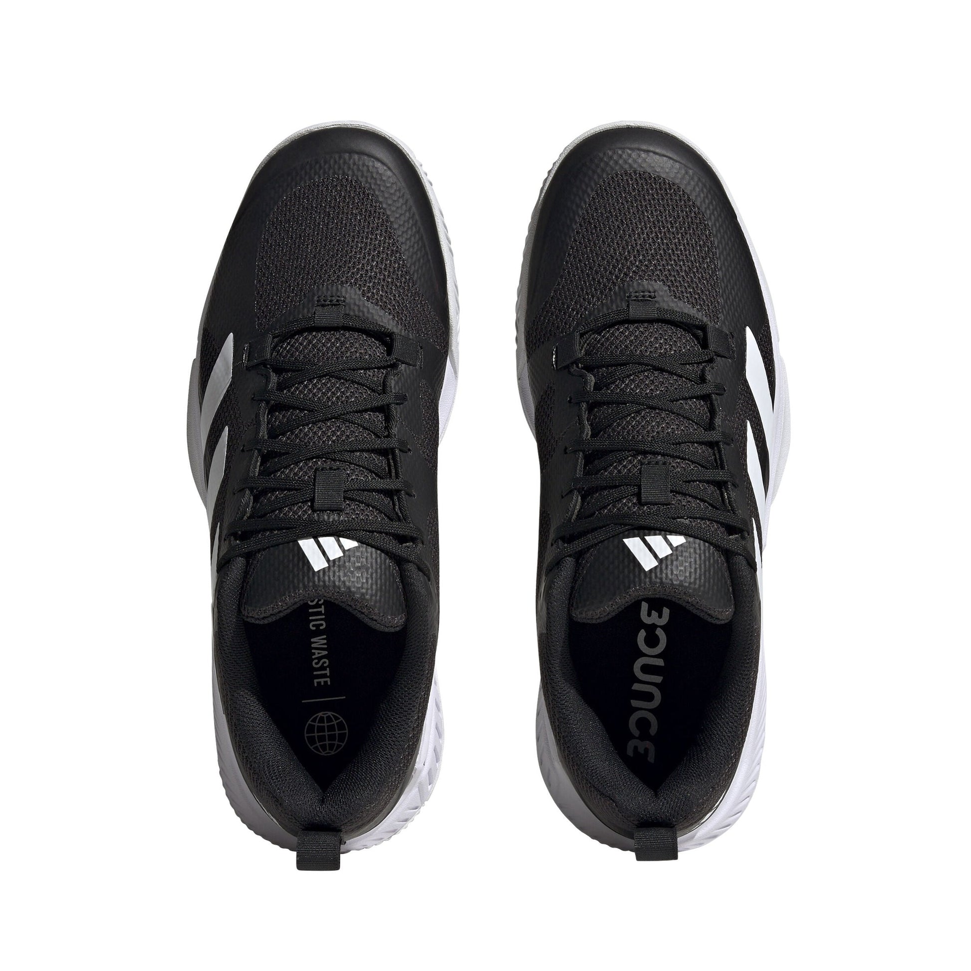 Adidas Court Team Bounce 2.0 Men's Indoor Sports Shoes Trainers Black/White