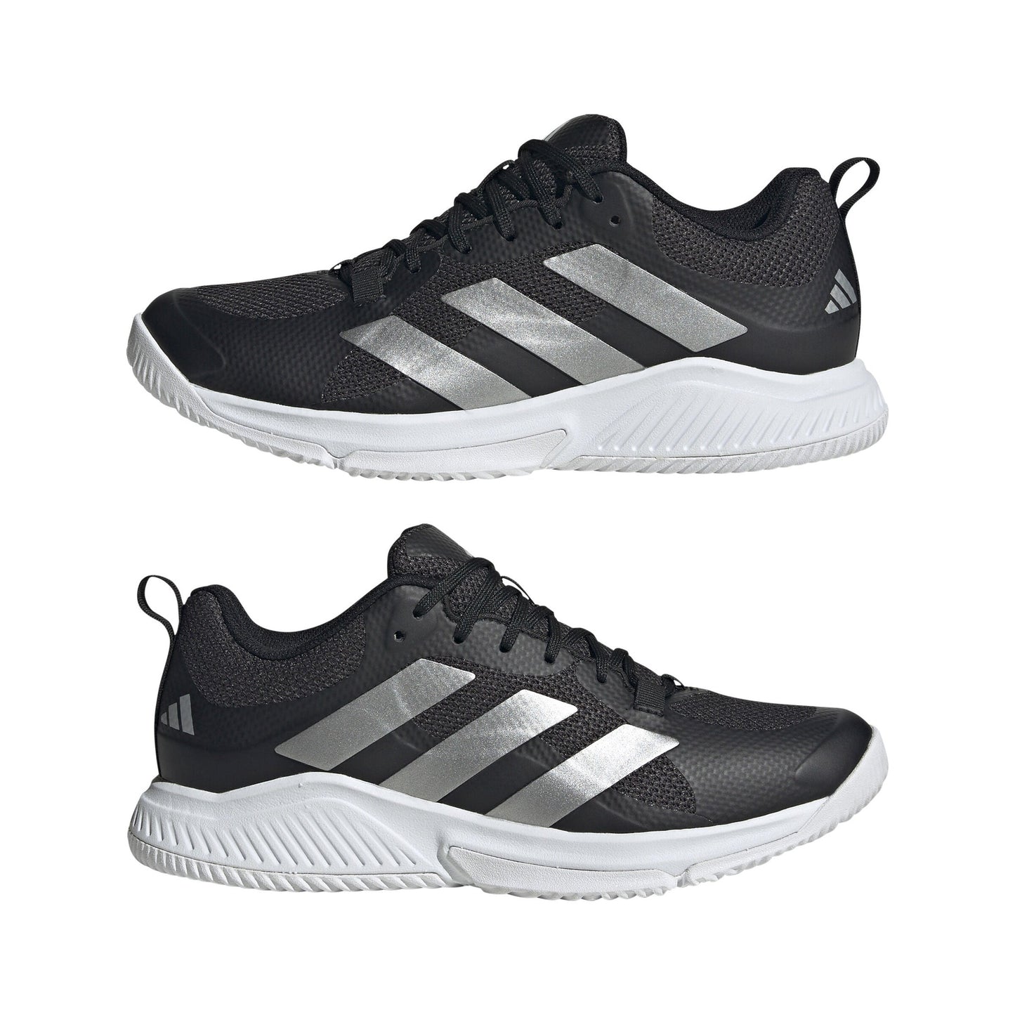Adidas Court Team Bounce 2.0 Women's Indoor Sports Shoes Trainers (Black/Silver)