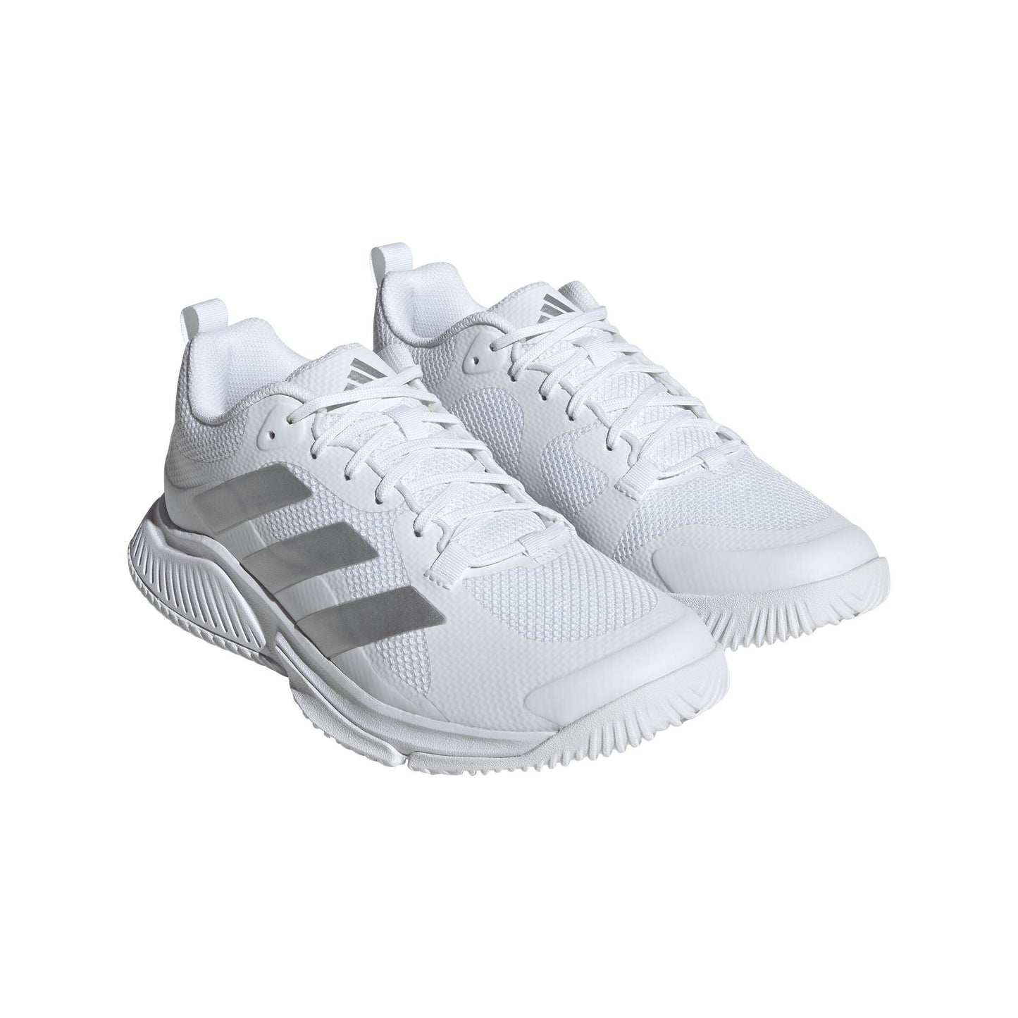 Adidas Court Team Bounce 2.0 Women's Indoor Sports Shoes Trainers (White/Silver)