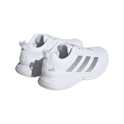 Adidas Court Team Bounce 2.0 Women's Indoor Sports Shoes Trainers (White/Silver)
