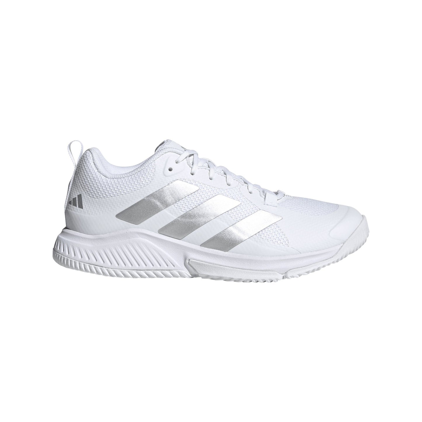 Adidas Court Team Bounce 2.0 Women's Indoor Sports Shoes Trainers (White/Silver)