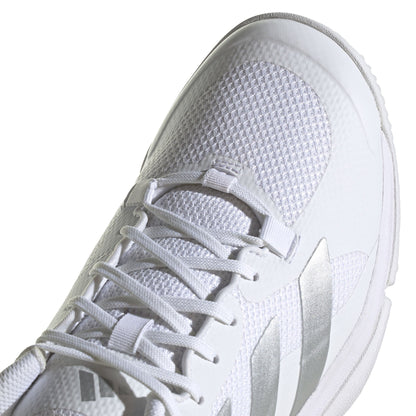 Adidas Court Team Bounce 2.0 Women's Indoor Sports Shoes Trainers (White/Silver)
