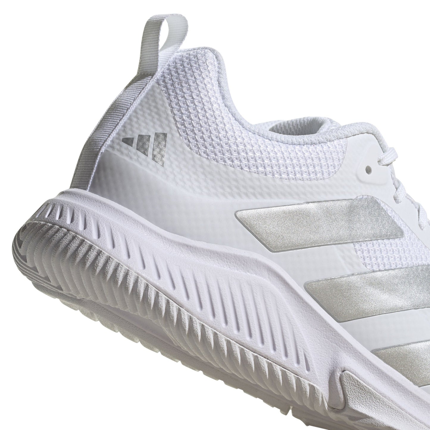 Adidas Court Team Bounce 2.0 Women's Indoor Sports Shoes Trainers (White/Silver)