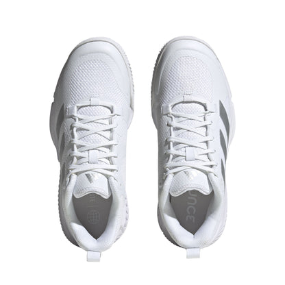 Adidas Court Team Bounce 2.0 Women's Indoor Sports Shoes Trainers (White/Silver)