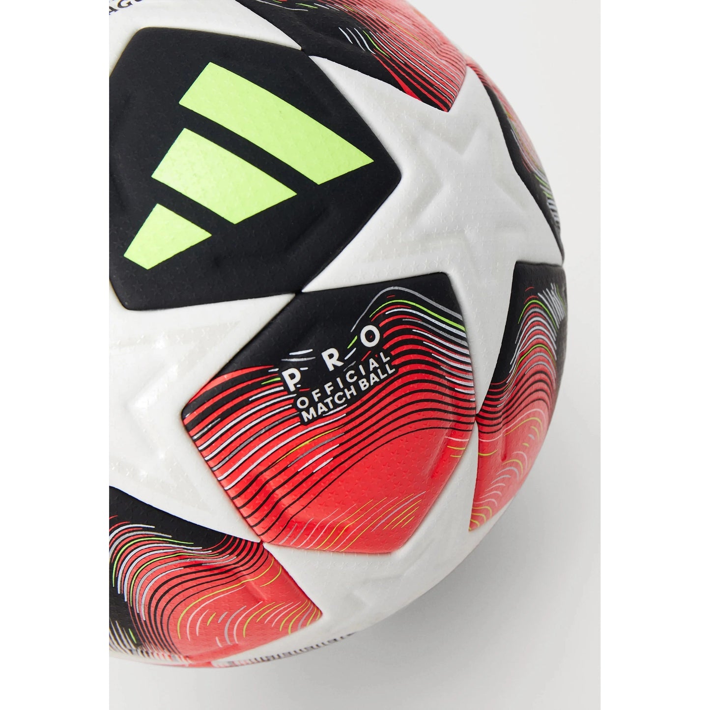 Adidas Fired Up Pro - Official Match Ball UEFA Champions League Football Soccer - Size 5 (White/Red)