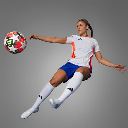 Adidas Fired Up Pro - Official Match Ball UEFA Champions League Football Soccer - Size 5 (White/Red)