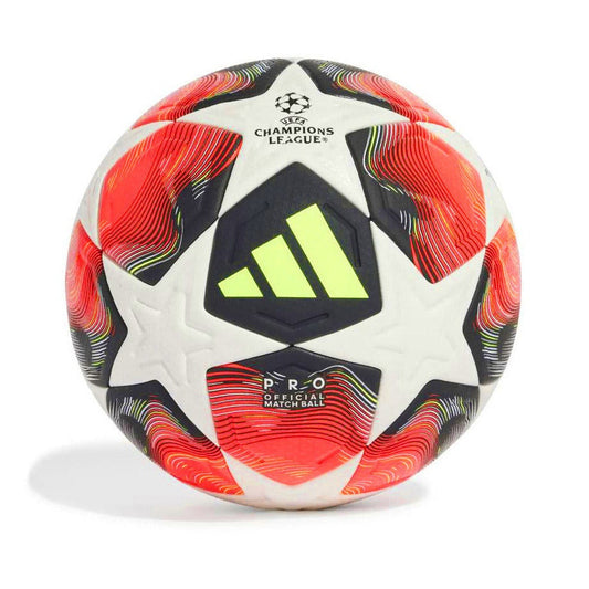 Adidas Fired Up Pro - Official Match Ball UEFA Champions League Football Soccer - Size 5 (White/Red)