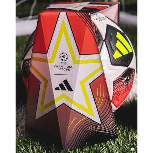 Adidas Fired Up Pro - Official Match Ball UEFA Champions League UCL Football Soccer - Size 5 White/Red