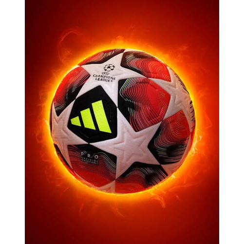 Adidas Fired Up Pro - Official Match Ball UEFA Champions League UCL Football Soccer - Size 5 White/Red