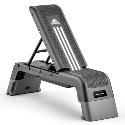 Adidas HIIT Deck - Aerobic Fitness Step - Weight Bench - Workout Platform Black/White