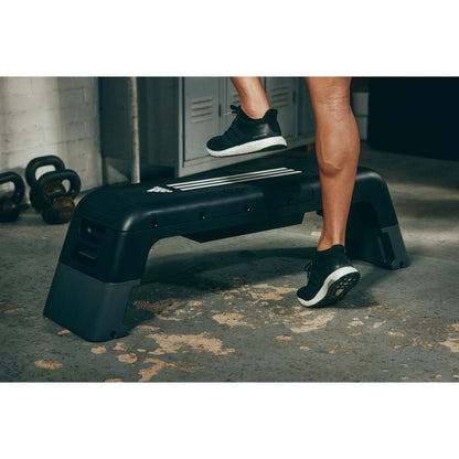 Adidas HIIT Deck - Aerobic Fitness Step - Weight Bench - Workout Platform Black/White