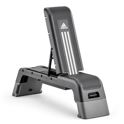 Adidas HIIT Deck - Aerobic Fitness Step - Weight Bench - Workout Platform Black/White