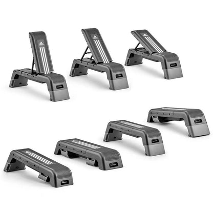 Adidas HIIT Deck - Aerobic Fitness Step - Weight Bench - Workout Platform Black/White