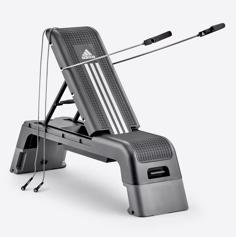 Adidas HIIT Deck - Aerobic Fitness Step - Weight Bench - Workout Platform Black/White