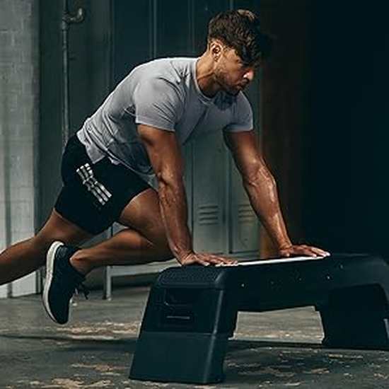 Adidas HIIT Deck - Aerobic Fitness Step - Weight Bench - Workout Platform Black/White