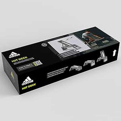 Adidas HIIT Deck - Aerobic Fitness Step - Weight Bench - Workout Platform Black/White