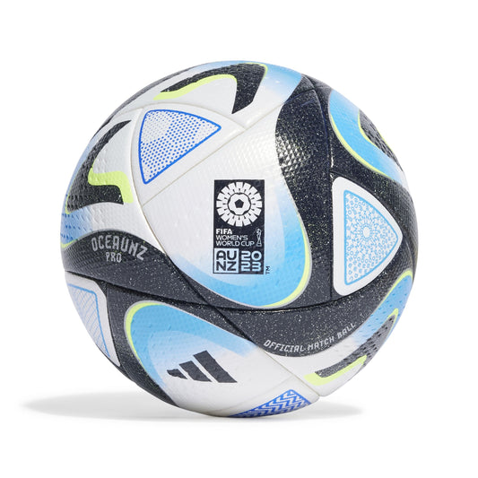 Adidas OCEAUNZ Pro - Official Match Ball Women's Football Soccer World Cup  - Size 5 (White/Navy/Blue)