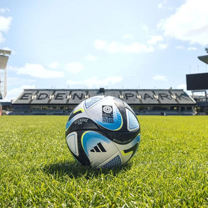 Adidas OCEAUNZ Pro - Official Match Ball Women's Football Soccer World Cup  - Size 5 (White/Navy/Blue)