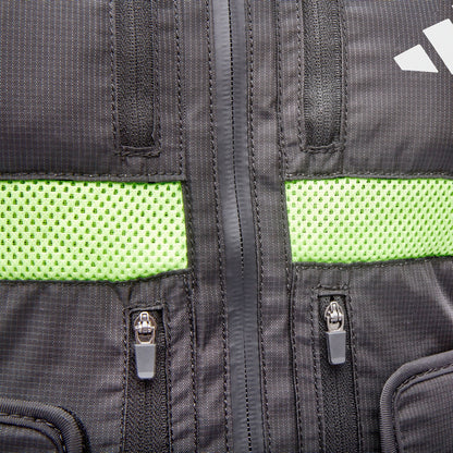 Adidas Performance Adjustable Weight Vest 10kg Cardio Fitness Training (Black/Lime Green)