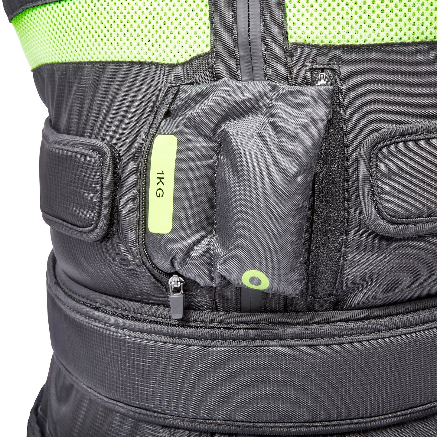 Adidas Performance Adjustable Weight Vest 10kg Cardio Fitness Training (Black/Lime Green)