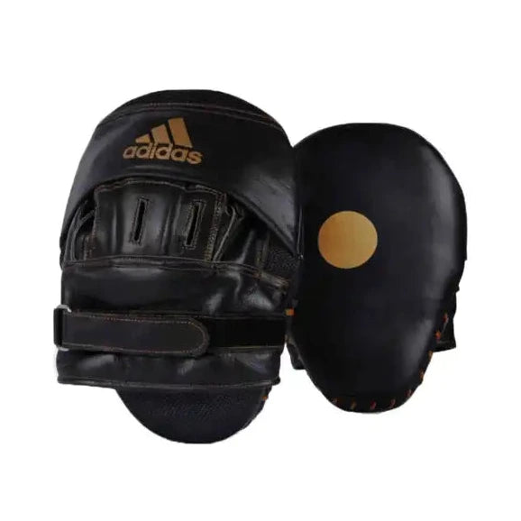 Adidas Ultimate Classic Air Focus Mitts Vacuum Pads Pro Boxing Mitt Pad Pair Black/Gold