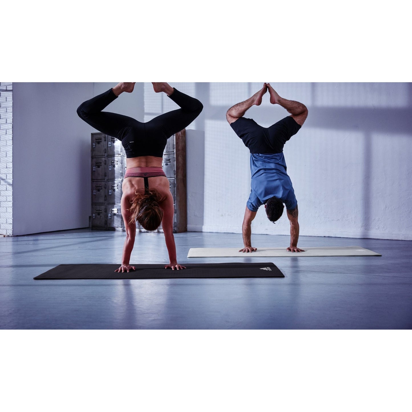 Adidas Yoga Mat Pilates Fitness Stretch Training 8mm (Trace Blue)