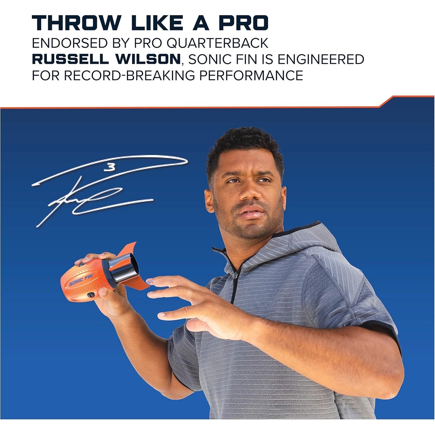 Aerobie Sonic Fin Football by Russell Wilson (Assorted Colours)