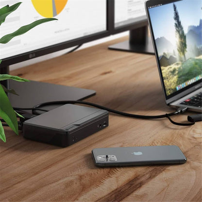 Alogic USB-C & USB 3.0 Dual Display Twin Monitor FHD Docking Station with USB-C & USB-A