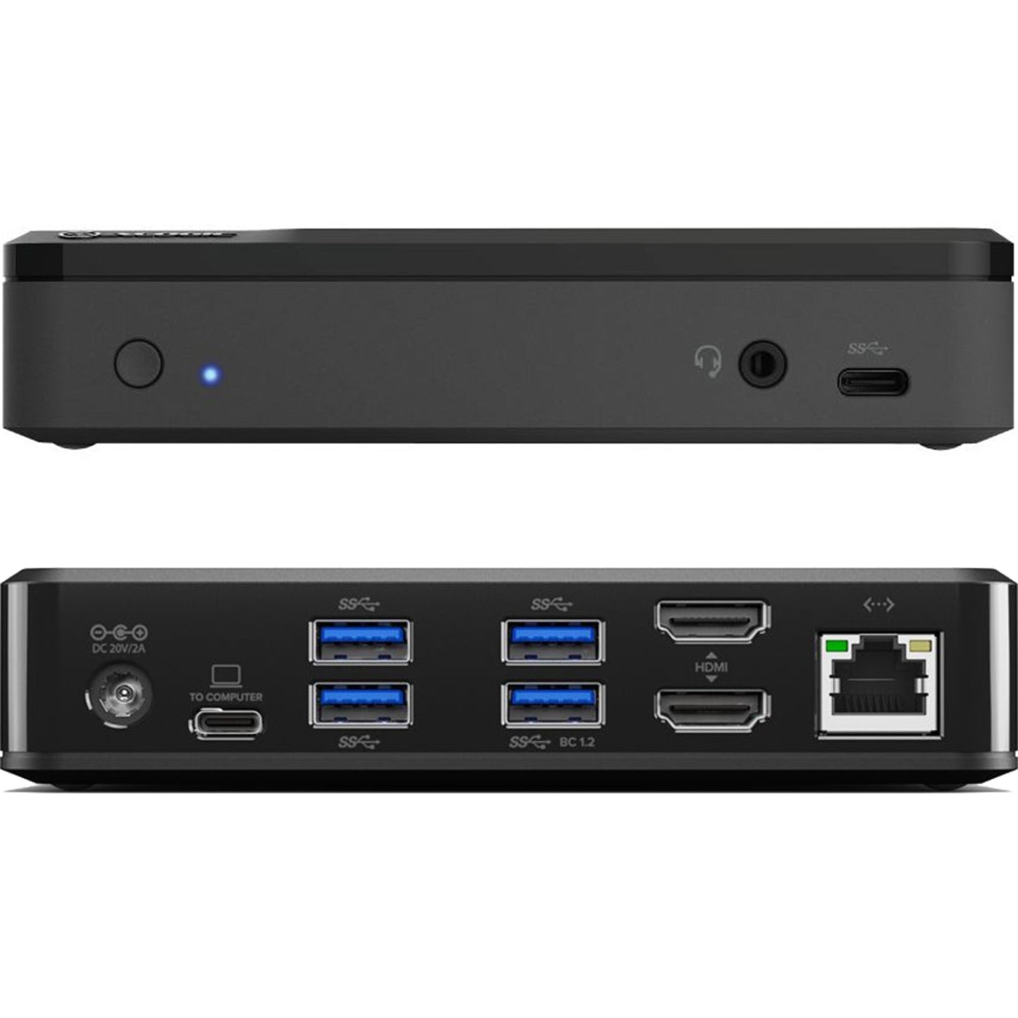 Alogic USB-C & USB 3.0 Dual Display Twin Monitor FHD Docking Station with USB-C & USB-A