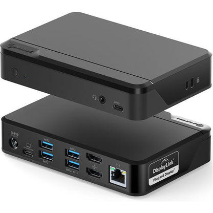 Alogic USB-C & USB 3.0 Dual Display Twin Monitor FHD Docking Station with USB-C & USB-A