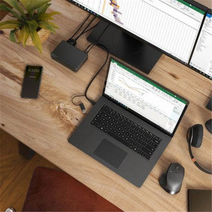 Alogic USB-C & USB 3.0 Dual Display Twin Monitor FHD Pro Docking Station with 85W Power Delivery