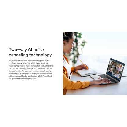 Asus ExpertBook P1 15.6" (P1503CVA-S70660X) | Intel Core i5 | 512GB SSD | 16GB RAM | Windows 11 Pro