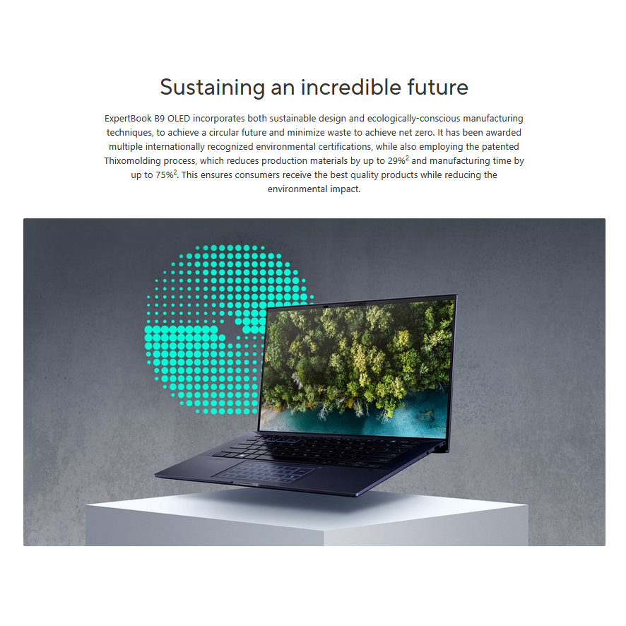 Asus Expertbook B9 14" OLED (B9403CVAR-KM1063X) | 16:10 | WQXGA+ 2880x1800 | Intel Core 7 | Laptop
