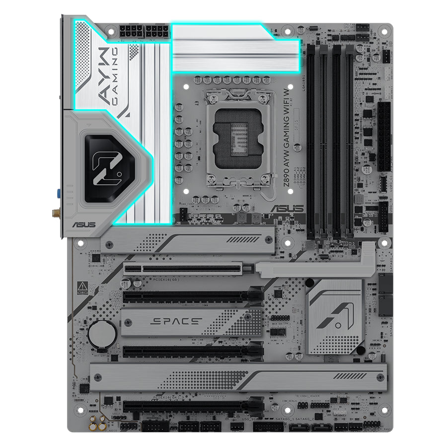 Asus Z890 AYW Gaming WIFI W ATX Motherboard | Intel Socket LGA1851 - Z890 Chipset