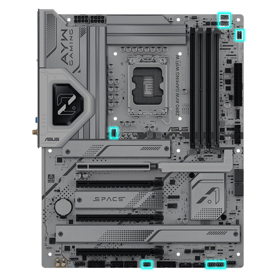 Asus Z890 AYW Gaming WIFI W ATX Motherboard | Intel Socket LGA1851 - Z890 Chipset