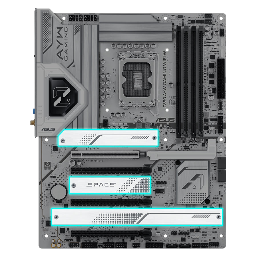 Asus Z890 AYW Gaming WIFI W ATX Motherboard | Intel Socket LGA1851 - Z890 Chipset