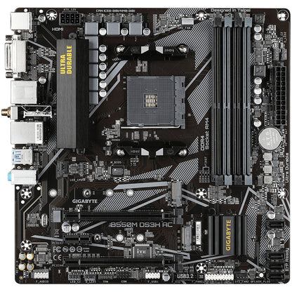 Gigabyte B550M DS3H AC mATX Motherboard for AMD Ryzen 5000 Series CPUs