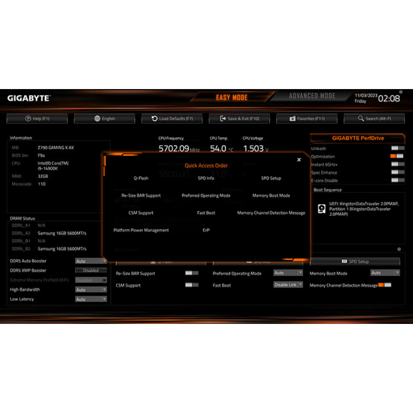 Gigabyte B760M Gaming WIFI Plus DDR5 Intel Socket LGA1700 mATX Motherboard