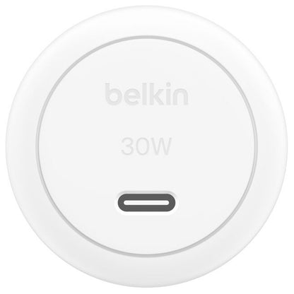 Belkin BoostCharge Compact USB-C Wall Charger 30W with USB-C to Lightning Cable