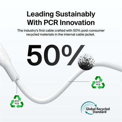 Belkin BoostCharge USB-A to USB-C Cable 15W - 1m (White)