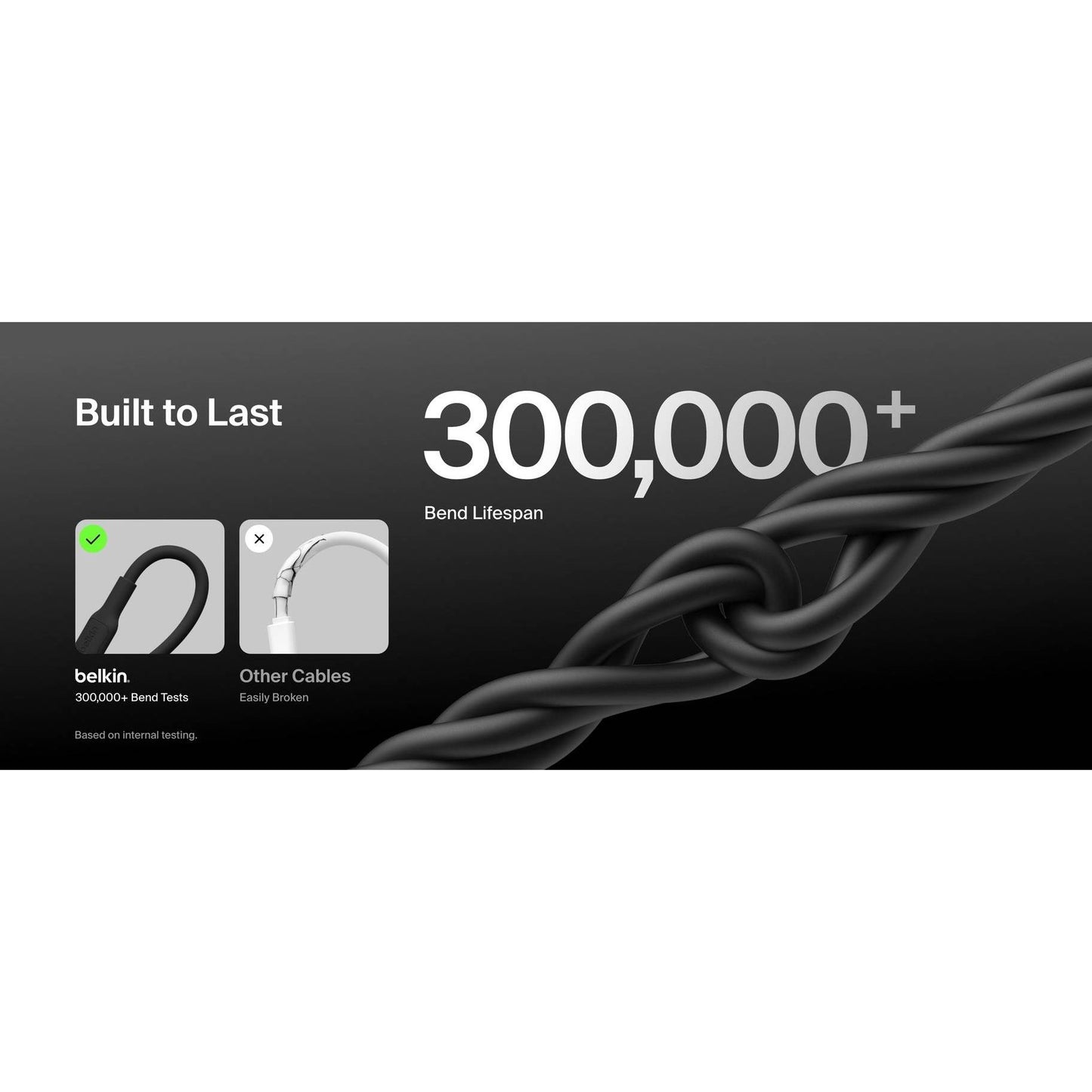 Belkin BoostCharge USB-A to USB-C Cable 15W - 1m (Black)