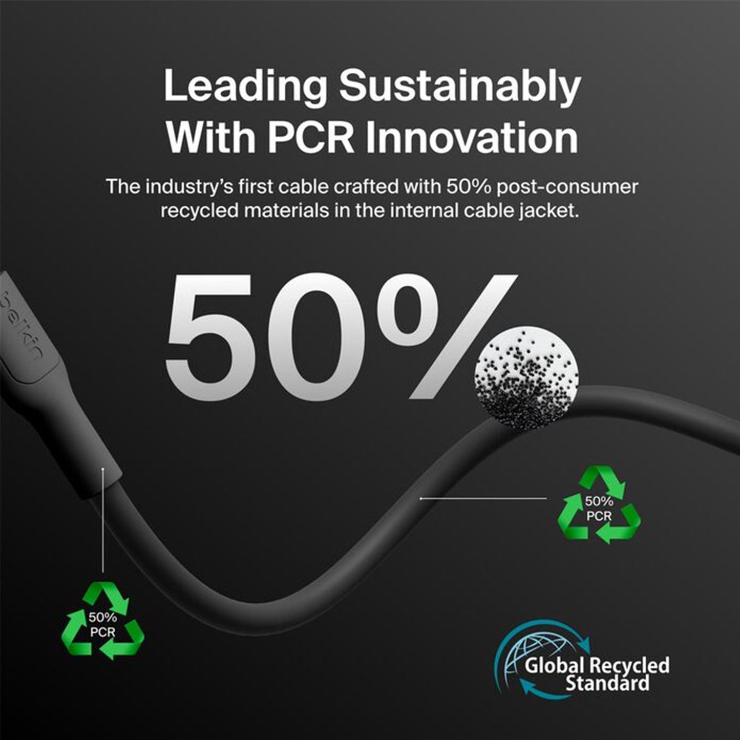 Belkin BoostCharge USB-A to USB-C Cable 15W - 1m (Black)