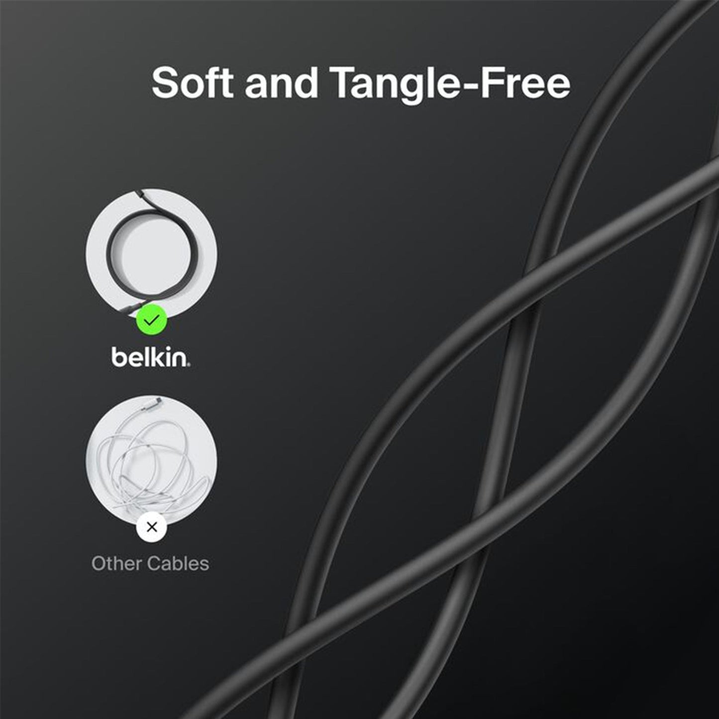 Belkin BoostCharge USB-A to USB-C Cable 15W - 1m (Black)