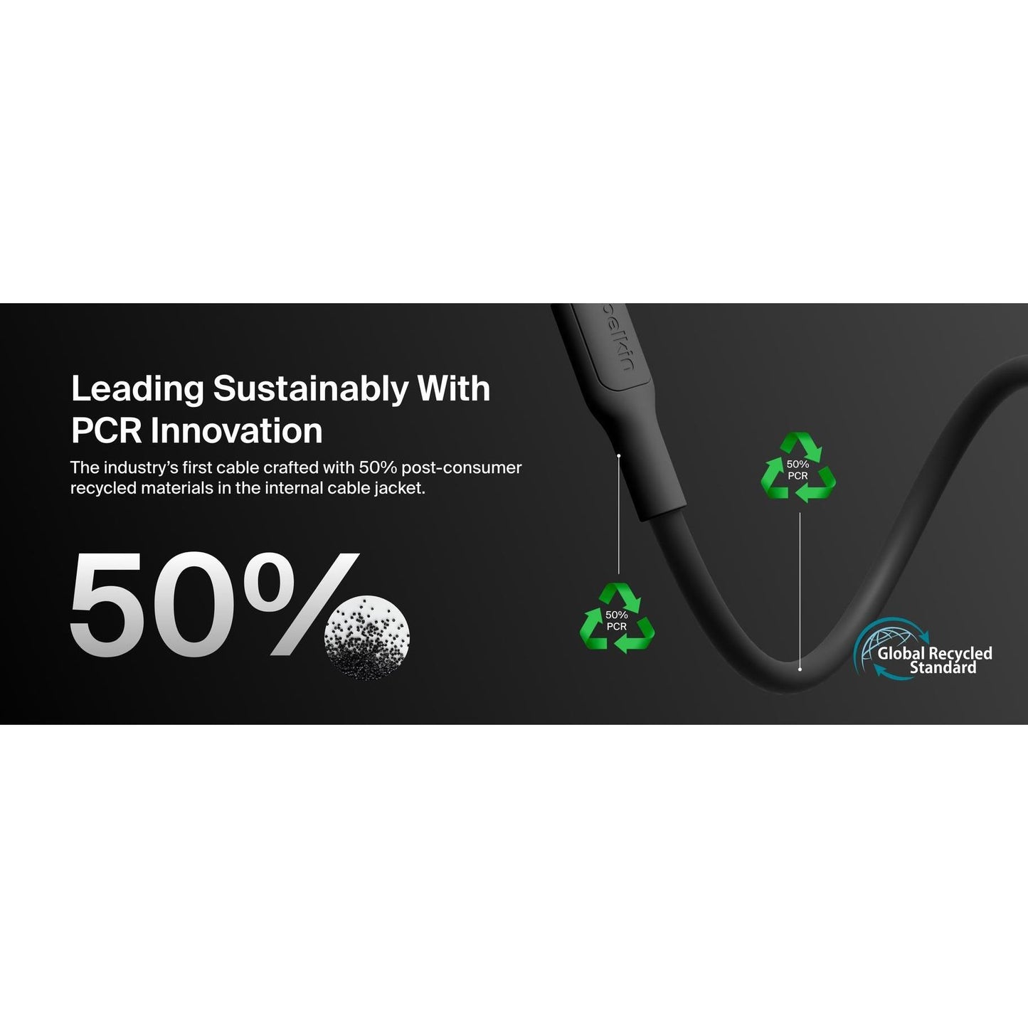 Belkin BoostCharge USB-A to USB-C Cable 15W - 1m (Black)