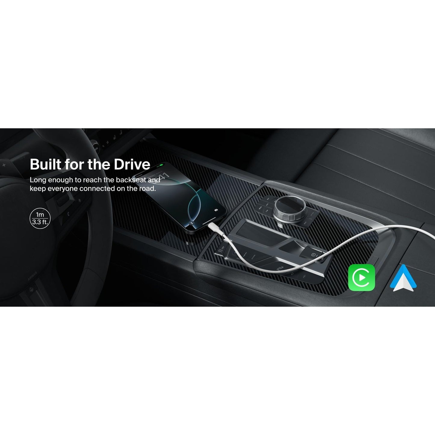 Belkin BoostCharge USB-A to USB-C Cable 15W - 1m (White)