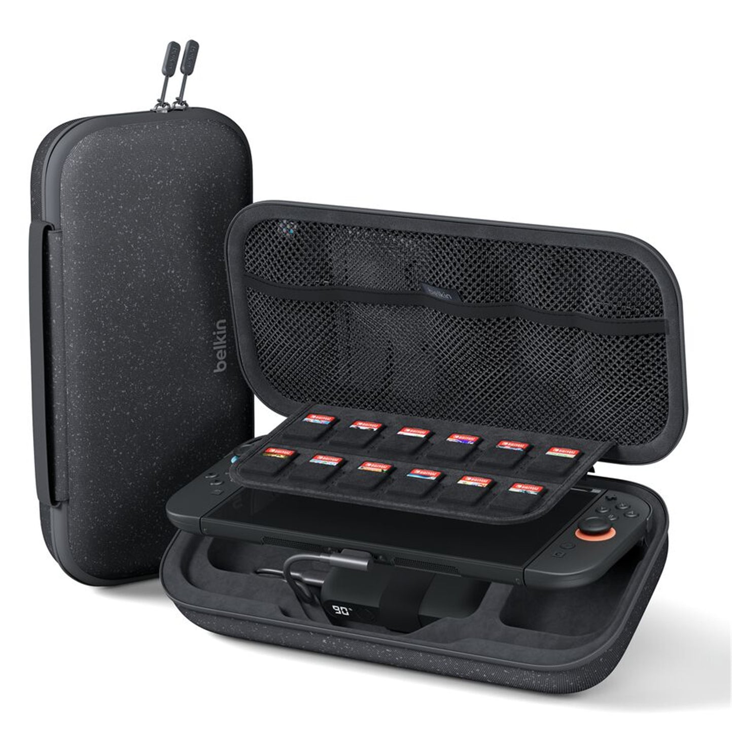 Belkin Gaming Charging Case for Nintendo Switch 2 with Power Bank and USB-C Cable (Charcoal)