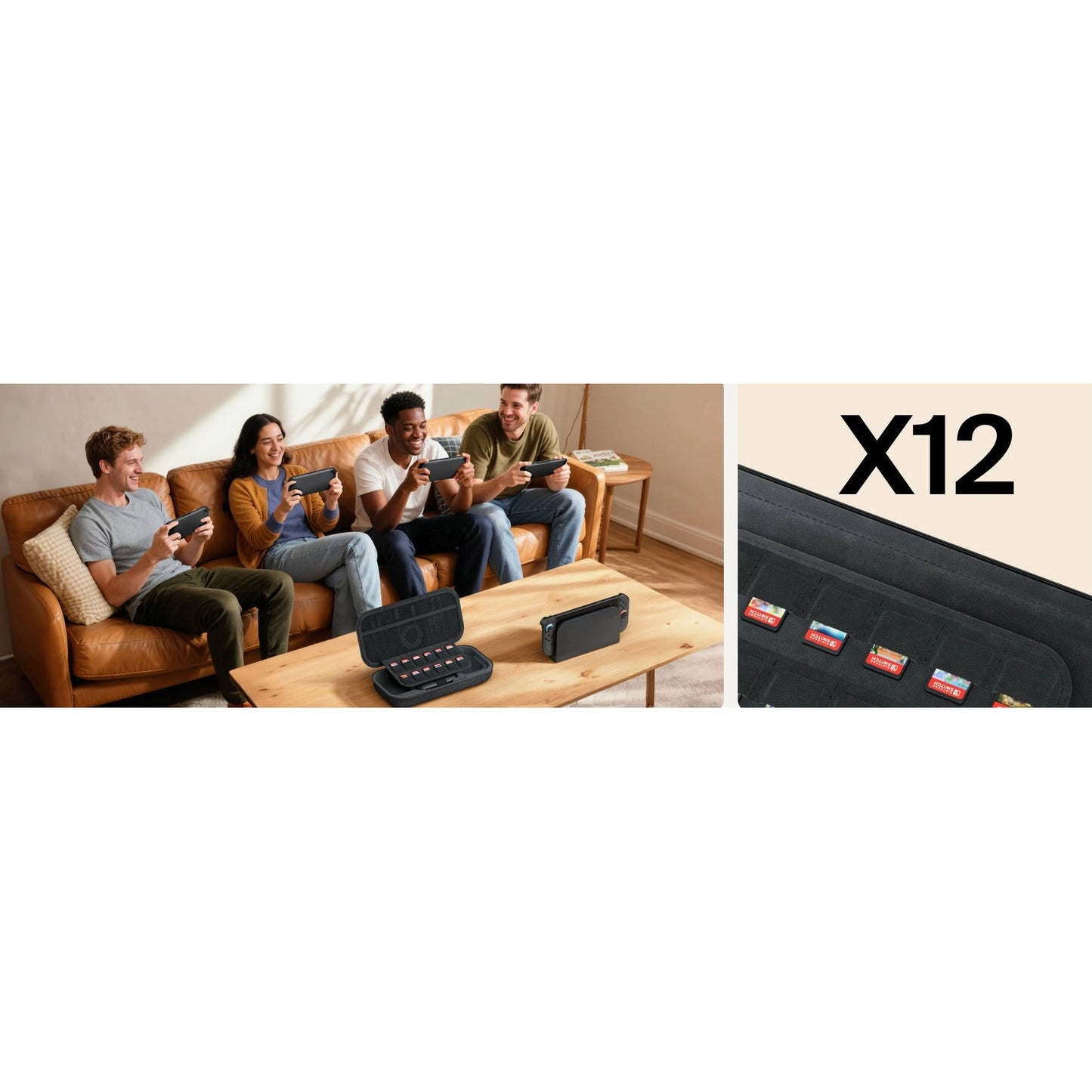 Belkin Gaming Charging Case for Nintendo Switch 2 with Power Bank and USB-C Cable (Charcoal)