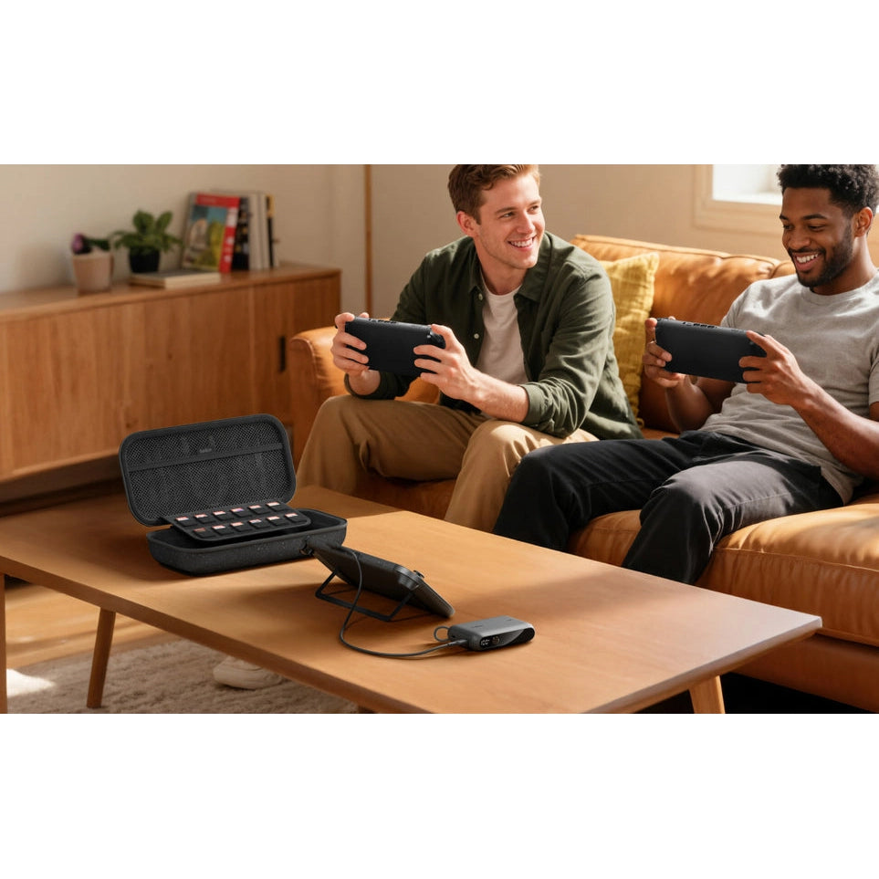Belkin Gaming Charging Case for Nintendo Switch 2 with Power Bank and USB-C Cable (Charcoal)