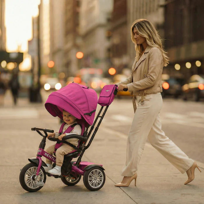 Bentley 6-in-1 Trike Stroller Tricycle Fuchsia Pink