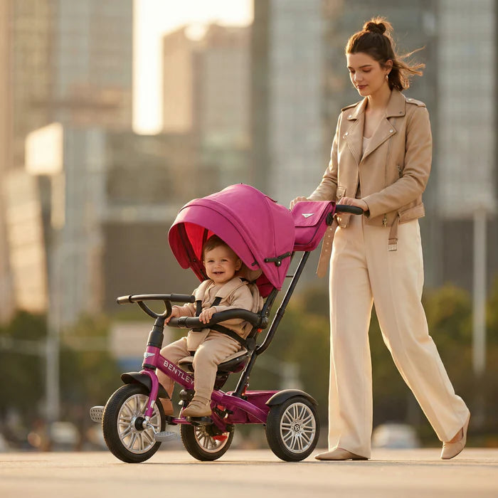 Bentley 6-in-1 Trike Stroller Tricycle Fuchsia Pink